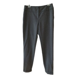 Worthington Women's Slim Fit Trousers Size 6 Black White Dots Office Wear